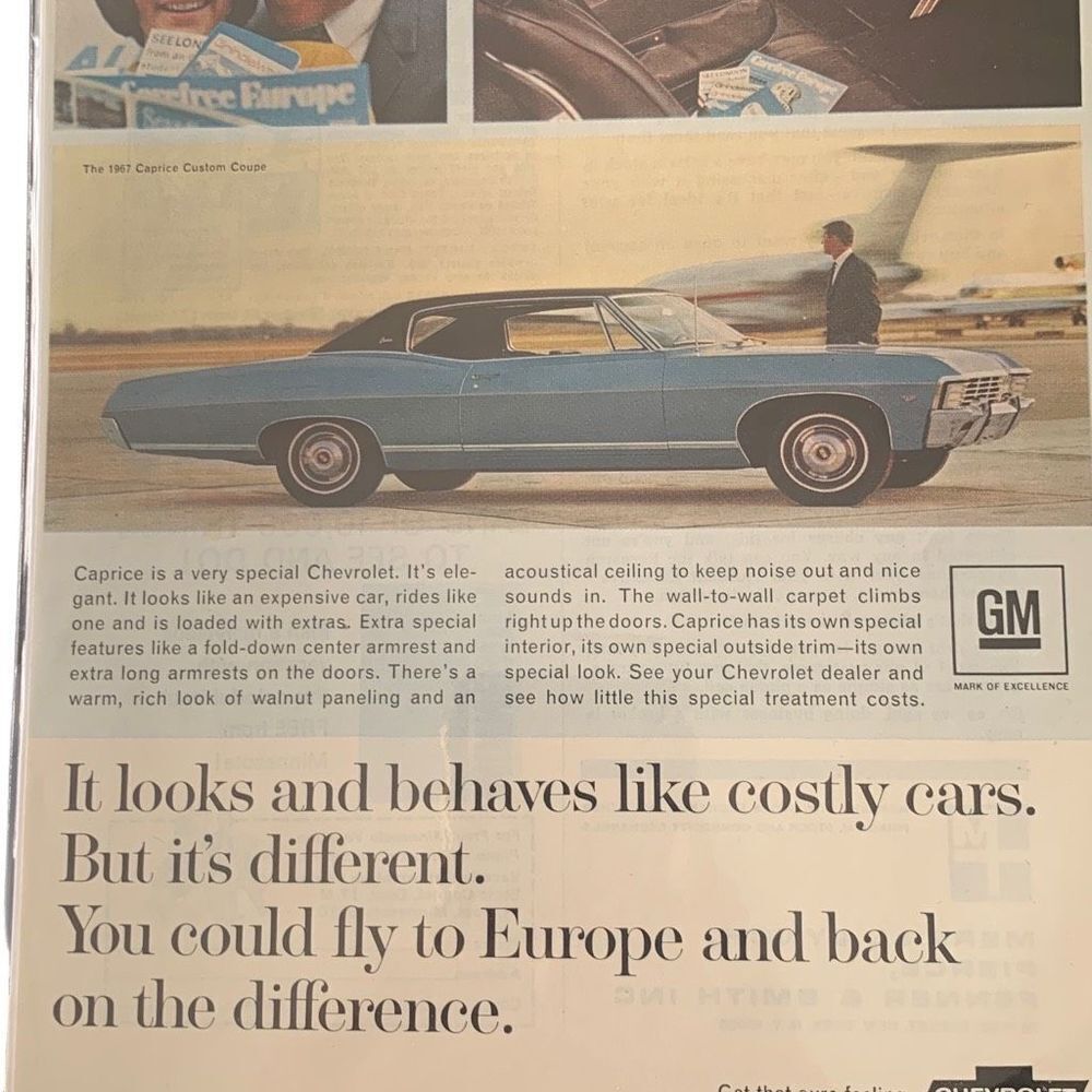Vintage 1967 Chevy Caprice The Grand Chevrolet Advertisement Ad Advertising